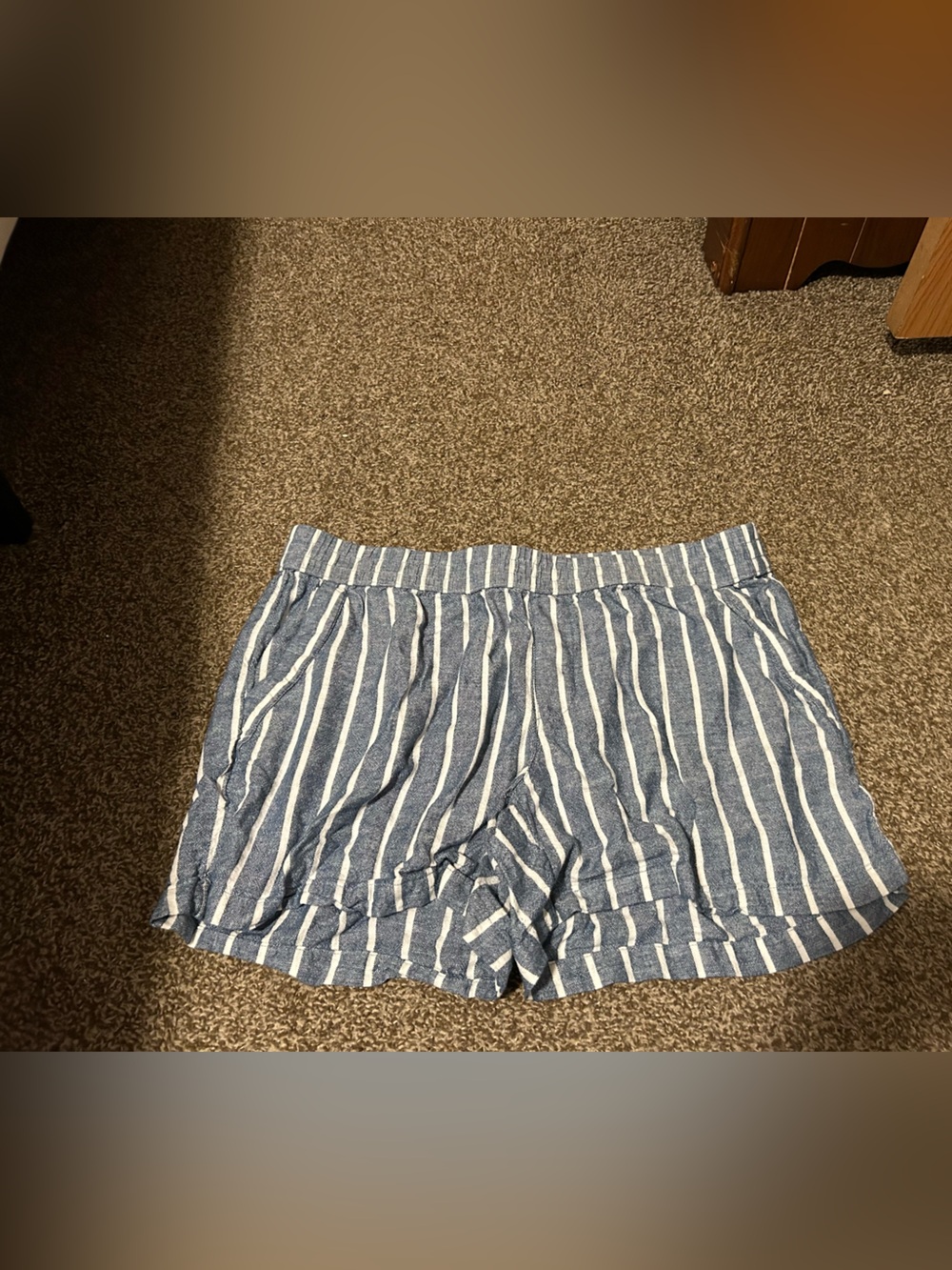 Sonoma Blue and White Striped Women’s Shorts